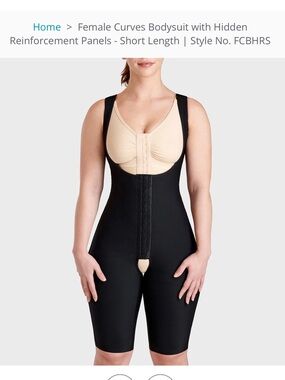 Marena Recovery Female Curves Short-Length Full Body Open Crotch  Bodysuit